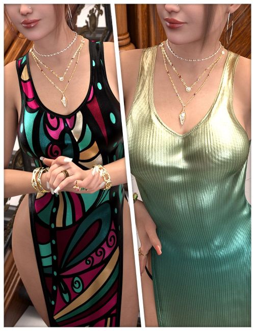 Click here to see preview images for "Seductive Textures for dForce Loin Style Dress" Seductive Textures for dForce Loin Style Dress