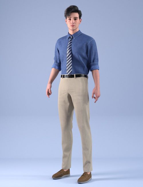 Click here to see preview images for "dForce HnC25 Man's Denim Shirt Outfits for Genesis 9" dForce HnC25 Man's Denim Shirt Outfits for Genesis 9