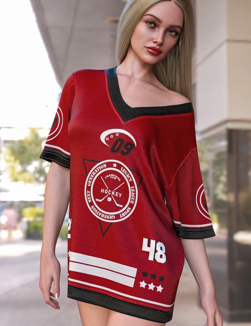 Click here to see preview images for "dForce Too Big Jersey for Genesis 9" dForce Too Big Jersey for Genesis 9