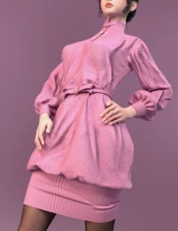 dForce Shirt Dress Outfit for Genesis 9