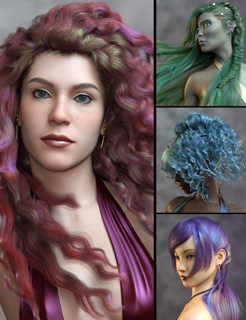 Click here to see preview images for "AB Unnatural Hair Shaders" AB Unnatural Hair Shaders