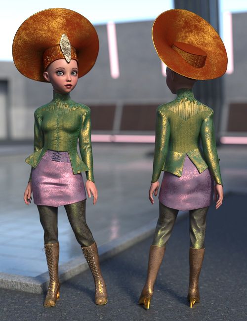 Click here to see preview images for "Lantressa Outfit for Genesis 9" Lantressa Outfit for Genesis 9