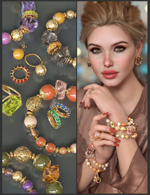 Click here to see preview images for "VRV Evie Jewelry Style Boutique addon for Genesis 9, 8.1, and 8 Females" VRV Evie Jewelry Style Boutique addon for Genesis 9, 8.1, and 8 Females
