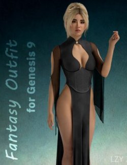 Lzy dForce Fantasy Outfit for Genesis 9