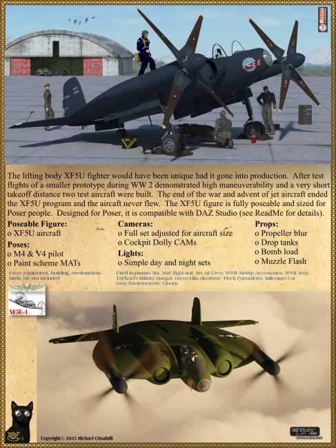 Click here to see preview images for "XF5U Experimental Fighter" XF5U Experimental Fighter