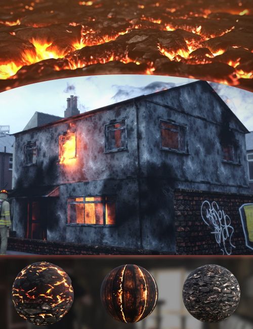 Click here to see preview images for "Iray Burned Decals and Shaders" Iray Burned Decals and Shaders