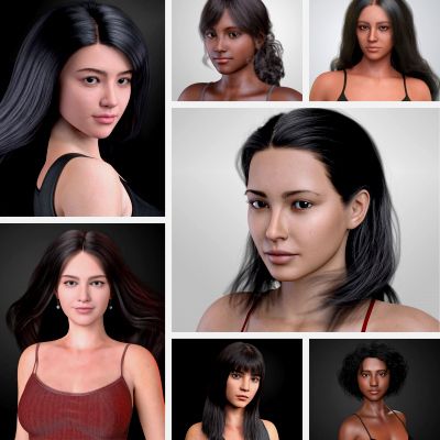 Click here to see preview images for "Arte3D Black Series - Character Bundle -" Arte3D Black Series - Character Bundle -