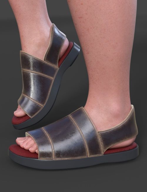 Click here to see preview images for "COG Flat Sandals Texture Pack" COG Flat Sandals Texture Pack