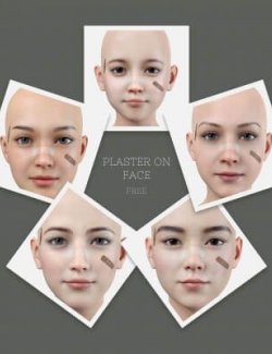 Plaster On Face for Genesis 8 & 8.1 Female
