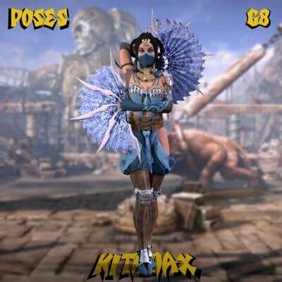 Click here to see preview images for "KitanaX Poses and Fan for Genesis 8 Female" KitanaX Poses and Fan for Genesis 8 Female