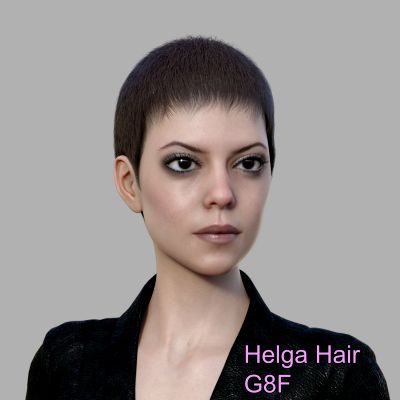 Click here to see preview images for "Helga Hair G8F" Helga Hair G8F