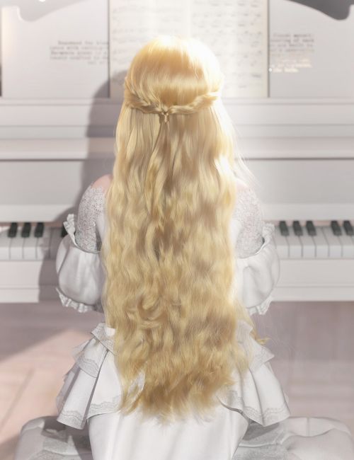 Click here to see preview images for "dForce Princess Series Elven Half Updo Hair" dForce Princess Series Elven Half Updo Hair