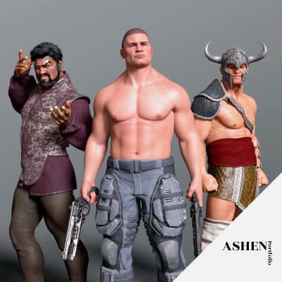 Click here to see preview images for "Kril Camedes Character Morph for G8M and 8.1M" Kril Camedes Character Morph for G8M and 8.1M