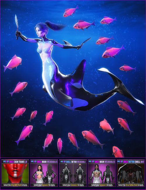Click here to see preview images for "FPE Orca Tail AddOn for FPE Shark Tail for Genesis 9" FPE Orca Tail AddOn for FPE Shark Tail for Genesis 9