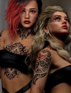L3D TattooU- Tattoo and Decals LIE MR for Genesis 9