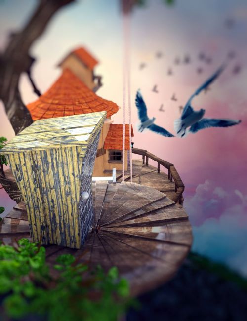 Click here to see preview images for "GNBD Fairy Tree House 2" GNBD Fairy Tree House 2