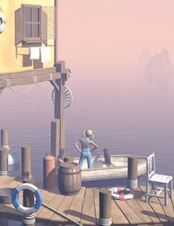 Quiet pier for Daz Studio