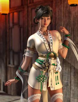 dForce Princess Xi Royal Asian Outfit for Genesis 8, 8.1 and 9 Females