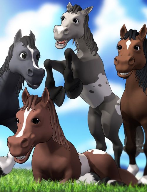 Click here to see preview images for "Toon Steed for Toon Daz Horse 3" Toon Steed for Toon Daz Horse 3