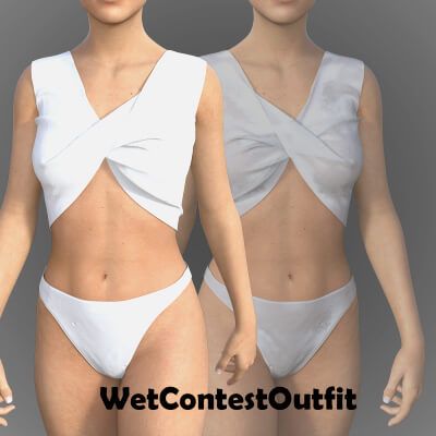 Click here to see preview images for "Wet Contest Outfit with Wet Variations for Genesis 8 Female" Wet Contest Outfit with Wet Variations for Genesis 8 Female