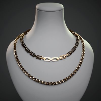 Click here to see preview images for "dForce Simple Chain Necklaces for G8M G8F and G9" dForce Simple Chain Necklaces for G8M G8F and G9