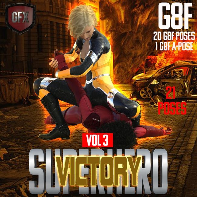 Click here to see preview images for "SuperHero Victory for G8F Volume 3" SuperHero Victory for G8F Volume 3