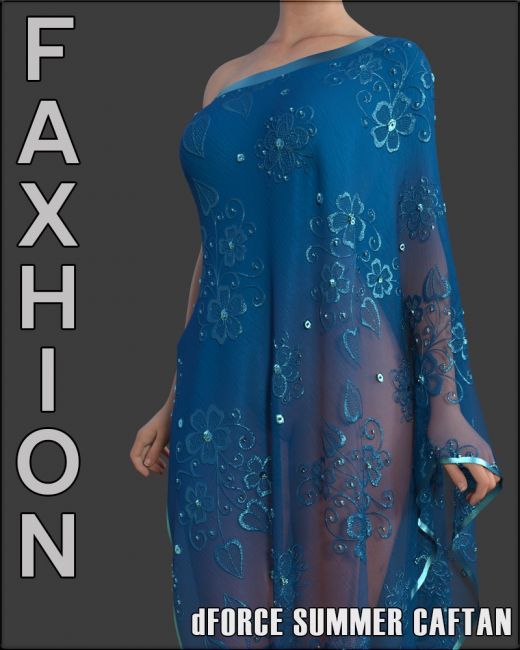 Click here to see preview images for "Faxhion - dForce Summer Caftan" Faxhion - dForce Summer Caftan