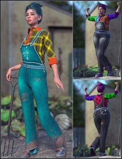 Landgirls Outfit For Genesis 9 Female