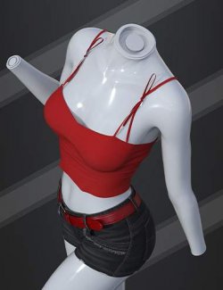 dForce SU Fashion Vest Jeans Suit for Genesis 9, 8.1, and 8 Female