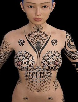 Genesis 9 Female Tattoo Pack 3