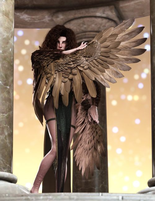 Click here to see preview images for "Sky Terror Hierarchical Poses for Ava 9 Harpy and Aello Wings" Sky Terror Hierarchical Poses for Ava 9 Harpy and Aello Wings