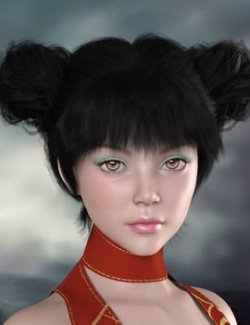 Prae-Kuma Hair For G8/G9 Daz