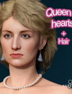 Queen of Hearts for Genesis 8.1 & 8 Female (Hair Include