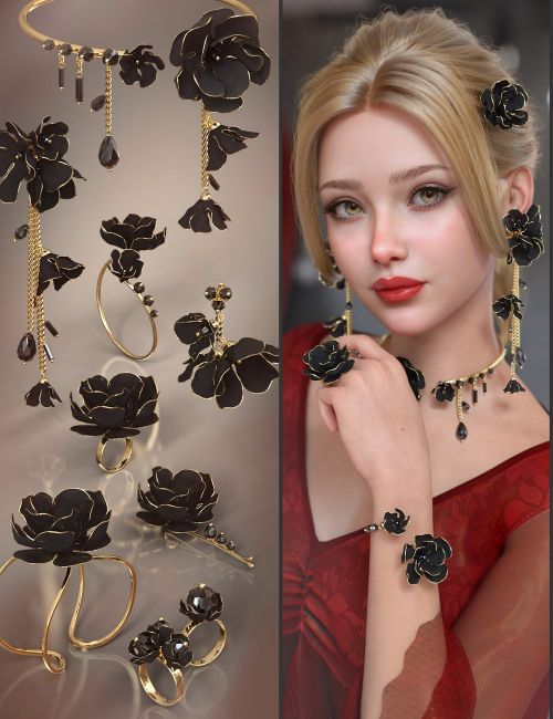 Click here to see preview images for "VRV Ninna Jewelry for Genesis 9, 8.1, and 8" VRV Ninna Jewelry for Genesis 9, 8.1, and 8