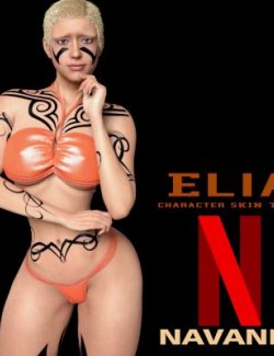 Elia Tattoo for Characters Genesis 8 Female