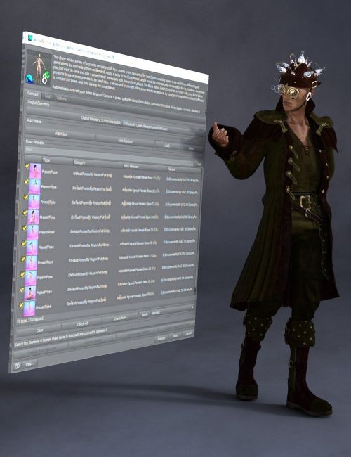 Click here to see preview images for "Bone Minion Batch Converter for Genesis 8 Poses" Bone Minion Batch Converter for Genesis 8 Poses