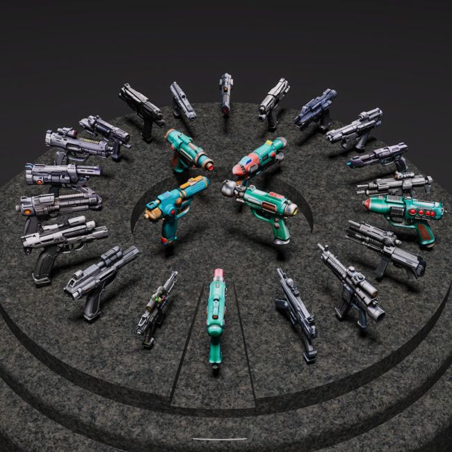 Click here to see preview images for "Implements Of War: Sci-Fi Guns" Implements Of War: Sci-Fi Guns