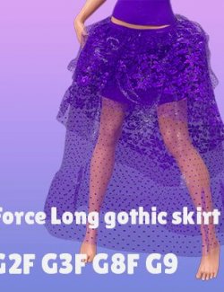 dForce G2F G3F G8F G9 Long Gothic Skirt