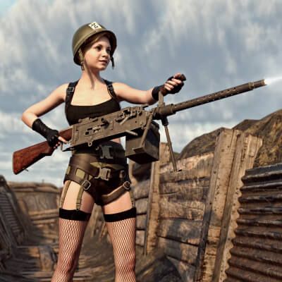 Click here to see preview images for "Stinger M2 Machinegun En for G8F and G9" Stinger M2 Machinegun En for G8F and G9