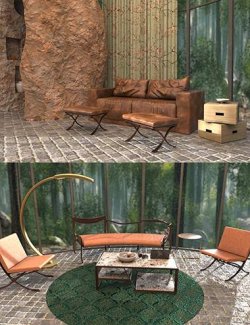 High Stone Living Room