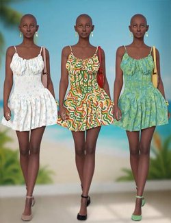 TIN Summer Cute Dress for Genesis 9 and 8 Female