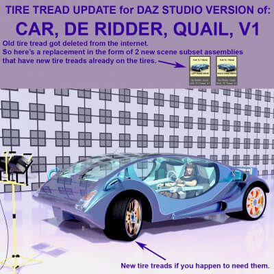 Click here to see preview images for "Car, De Ridder, Quail, TC Tread Add On Version, V1" Car, De Ridder, Quail, TC Tread Add On Version, V1