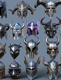 Fantasy Helmet Collection for G3F,G3M,G8F,G8M,G9
