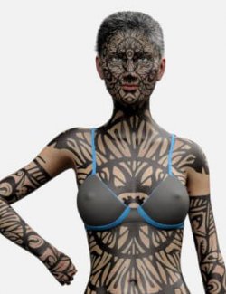 Free G8F Round Lace Tattoo Full Body