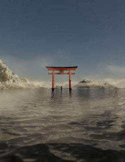 HT Japan Torii Gate Lake