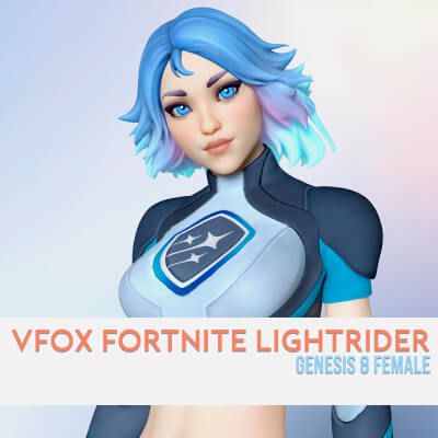 Click here to see preview images for "Fortnite Lightrider for Genesis 8 Female" Fortnite Lightrider for Genesis 8 Female