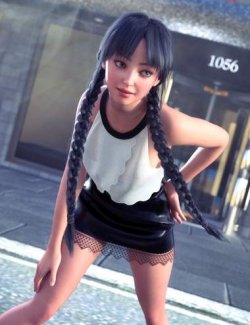 dForce Curious Lady Outfit for Genesis 9
