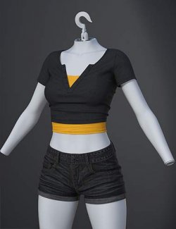 dForce SU Fashion Urban Outfit for Genesis 9, 8.1, and 8 Female