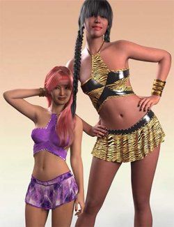 SIC Shine for Rhi's dForce Starlet Halter and Skirt Set