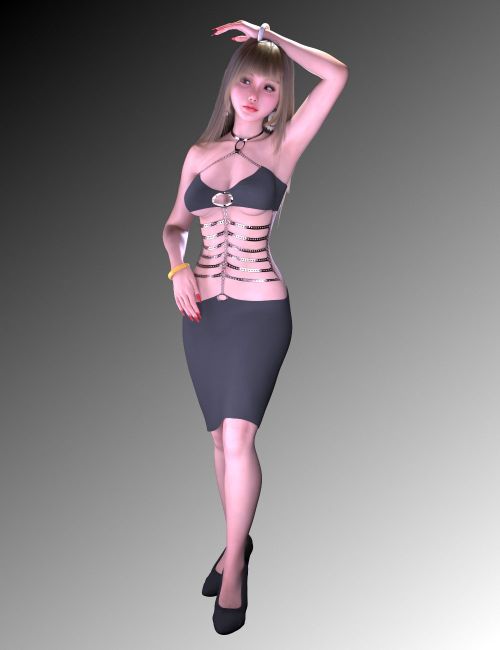 Click here to see preview images for "FG Sexy Black Dress Outfit" FG Sexy Black Dress Outfit